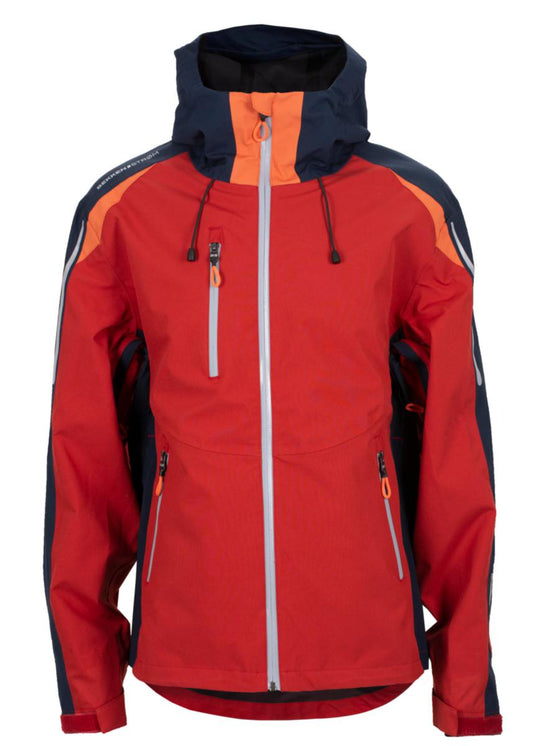 Skalljakke BS Majavatn rødoransje/marine - Bekken & Strøm