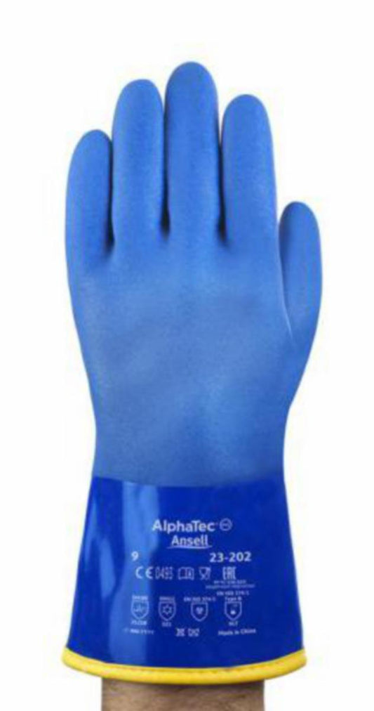 Kjemikaliehanske PVC Ansell AlphaTec 23-202