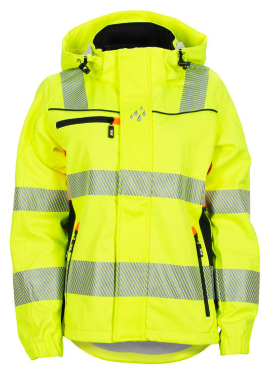 Softshelljakke dame BS Gjøvik HiVis kl.3