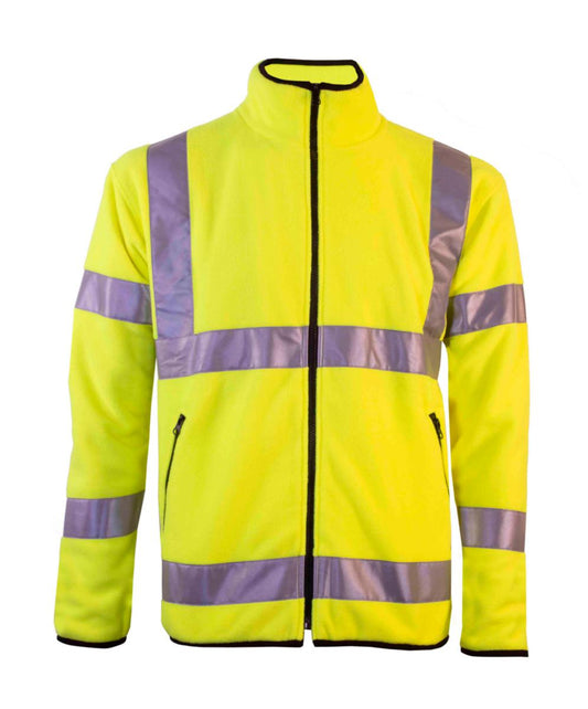 Microfleecejakke Tracker HiVis kl.3