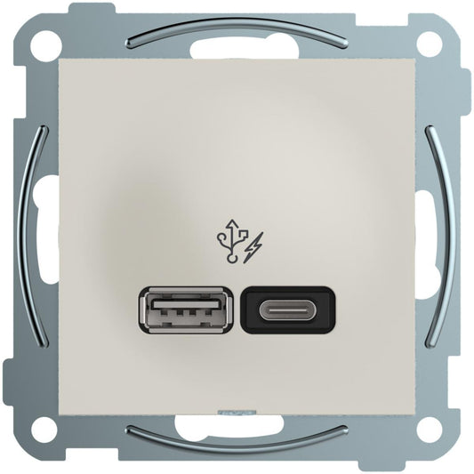 USB A+C for innfelt installasjon Elko Plus
