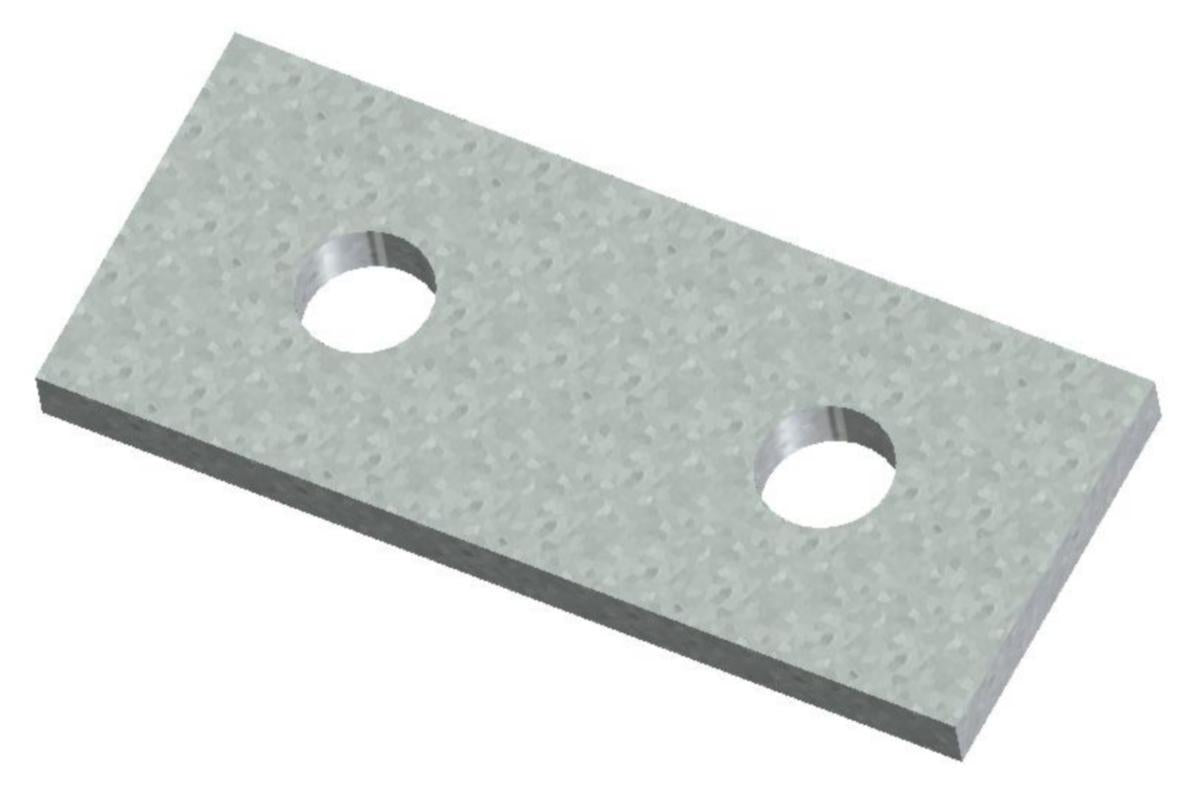 UNO plate Øglænd 2-hull