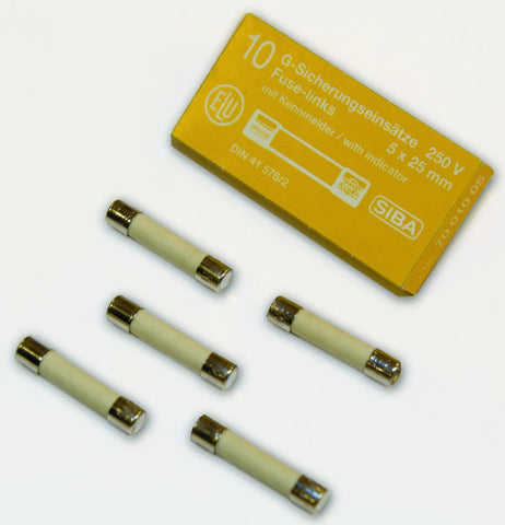 Miniatyrsikringer Siba HellermannTyton Keramiske Trege 250V (10pk)