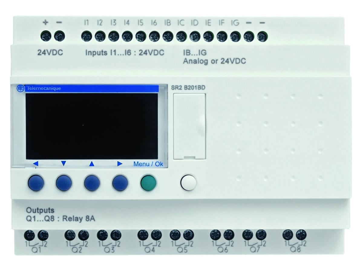 Sentralenheter I/O Zelio Logic SR - Schneider Electric