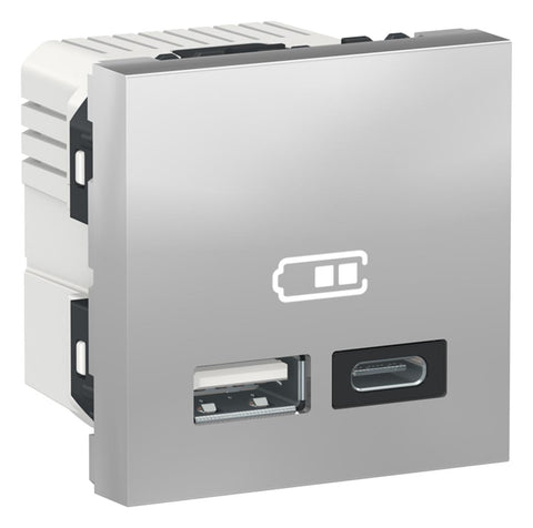 USB lader 2 x Type A + C