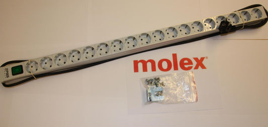 Strømlist 19" Molex Knutsen - 16