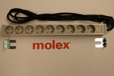 Strømlist 19" Molex Knutsen - 16
