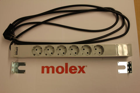 Strømlist 19" Molex Knutsen - 16