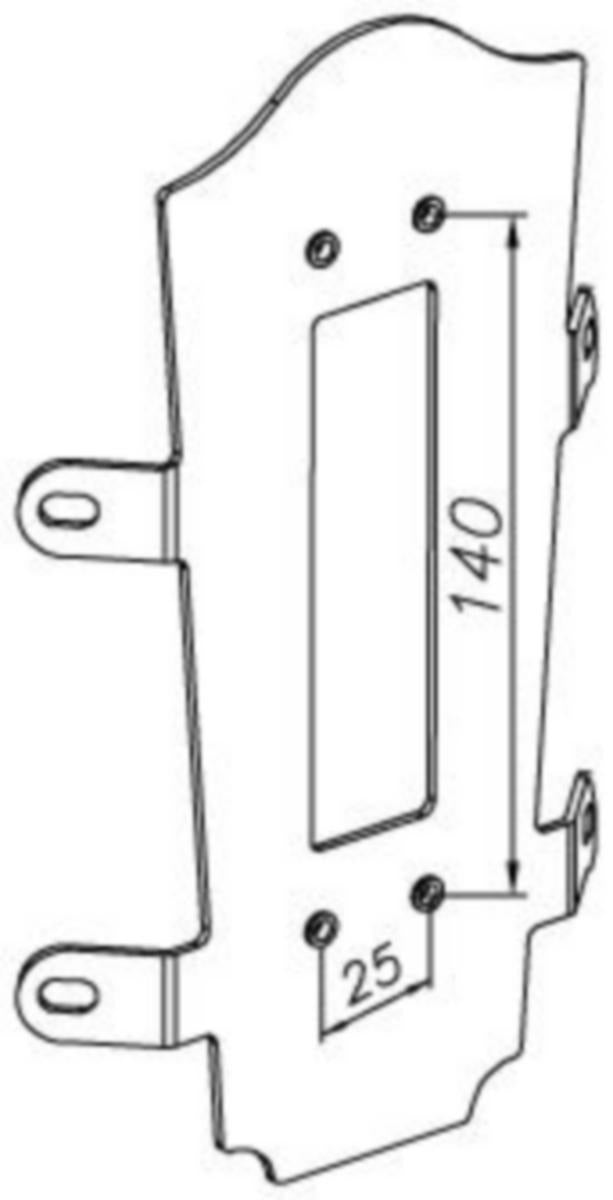 Hjørnebeslag Norlys lamper 152