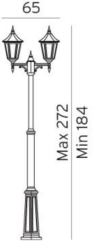 Stolpearmatur Norlys Modena 302