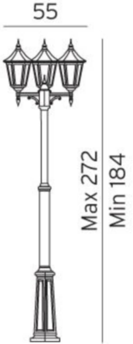 Stolpearmatur Norlys Modena 303