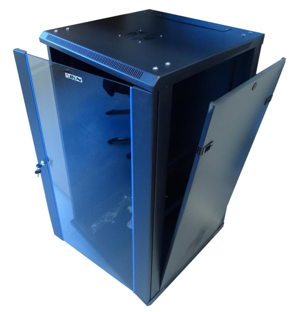 Veggskap IKN 19" m/glassdør