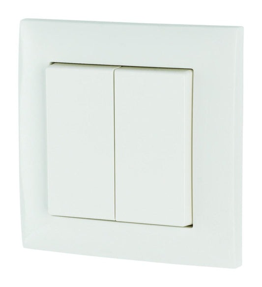 Trykknapp Eaton 55X55 dobbel med ramme