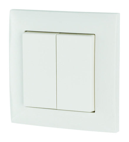 Trykknapp Eaton 55X55 dobbel med ramme