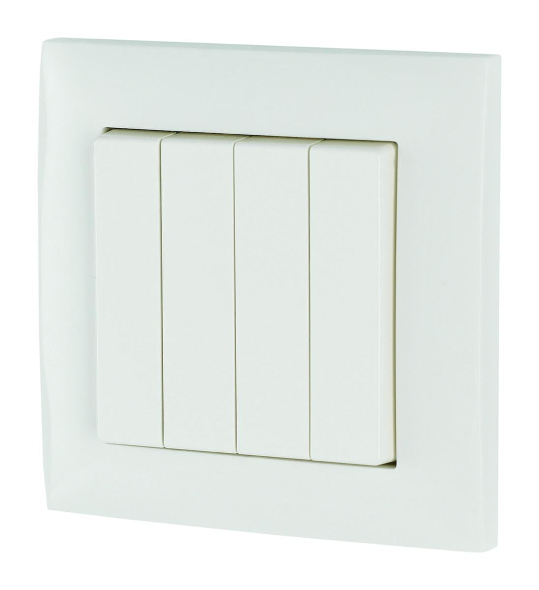 Trykknapp Eaton LED 55X55 med ramme