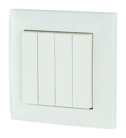 Trykknapp Eaton LED 55X55 med ramme