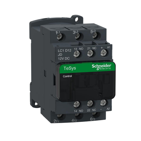 Kontaktorer Schneider LC1D 12A 3Pol - Schneider Electric