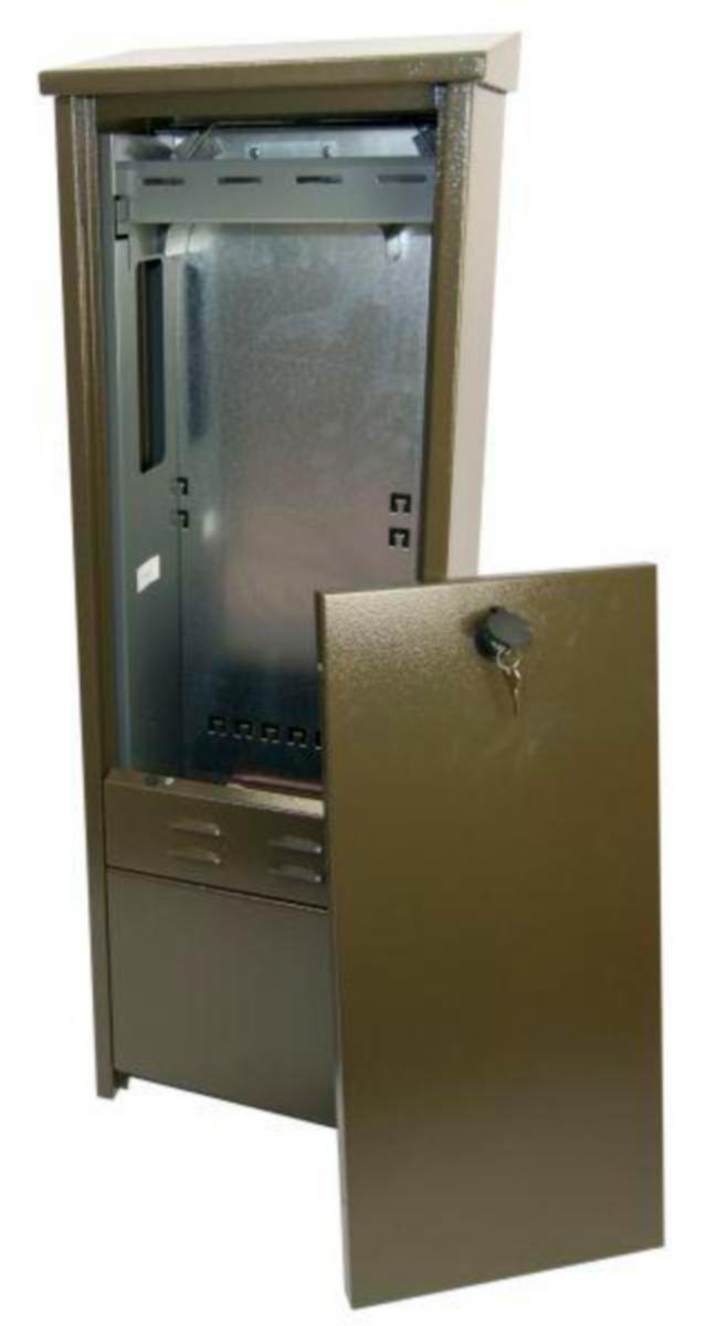 Fiberskap Melbye MSC grønn galvanisert