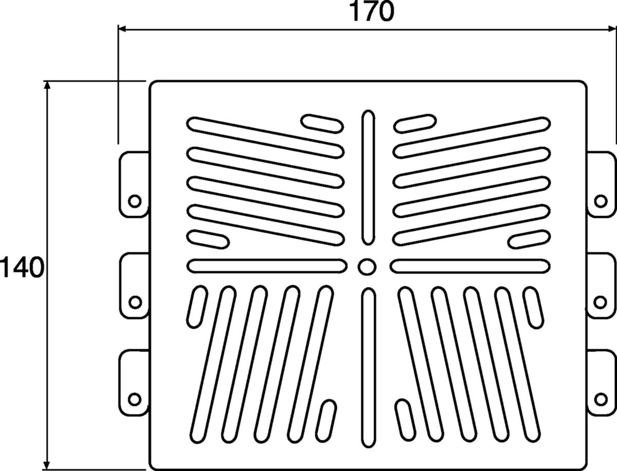 Montasjeplate Wibe B5