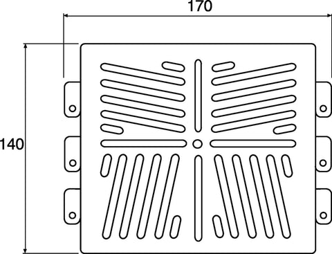 Montasjeplate Wibe B5