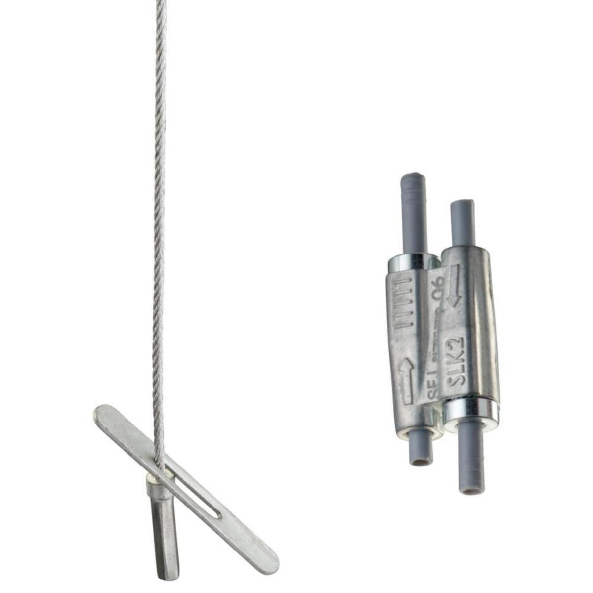 Wireoppheng Castor Speed Link SLK m/mothake og lås 20kg