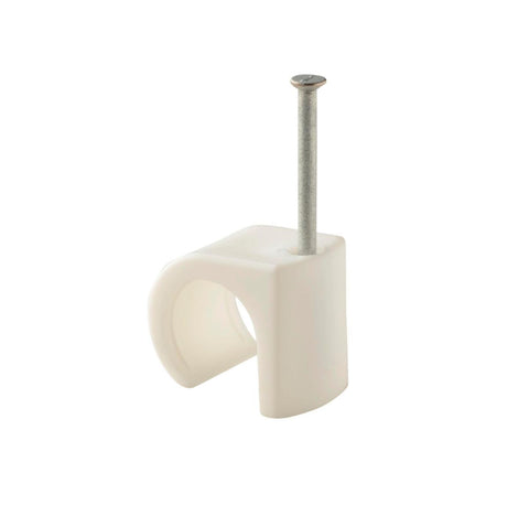 Plastklips Spiker Castor Hvit