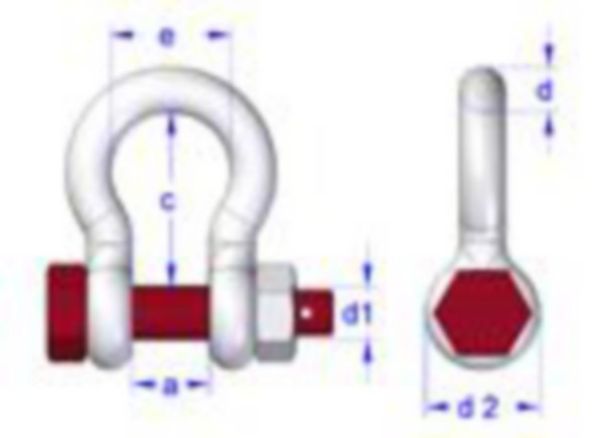 Sjakkel H m/mutterbolt Erling Haug - Certex