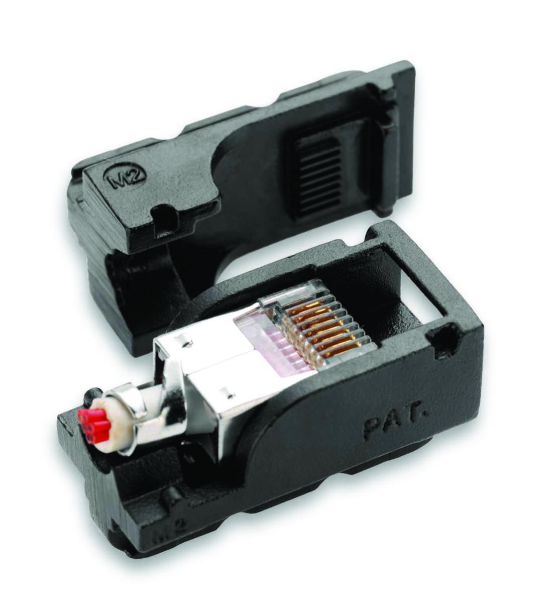 Pressbakkesett Melbye f/8pol RJ45 uskj