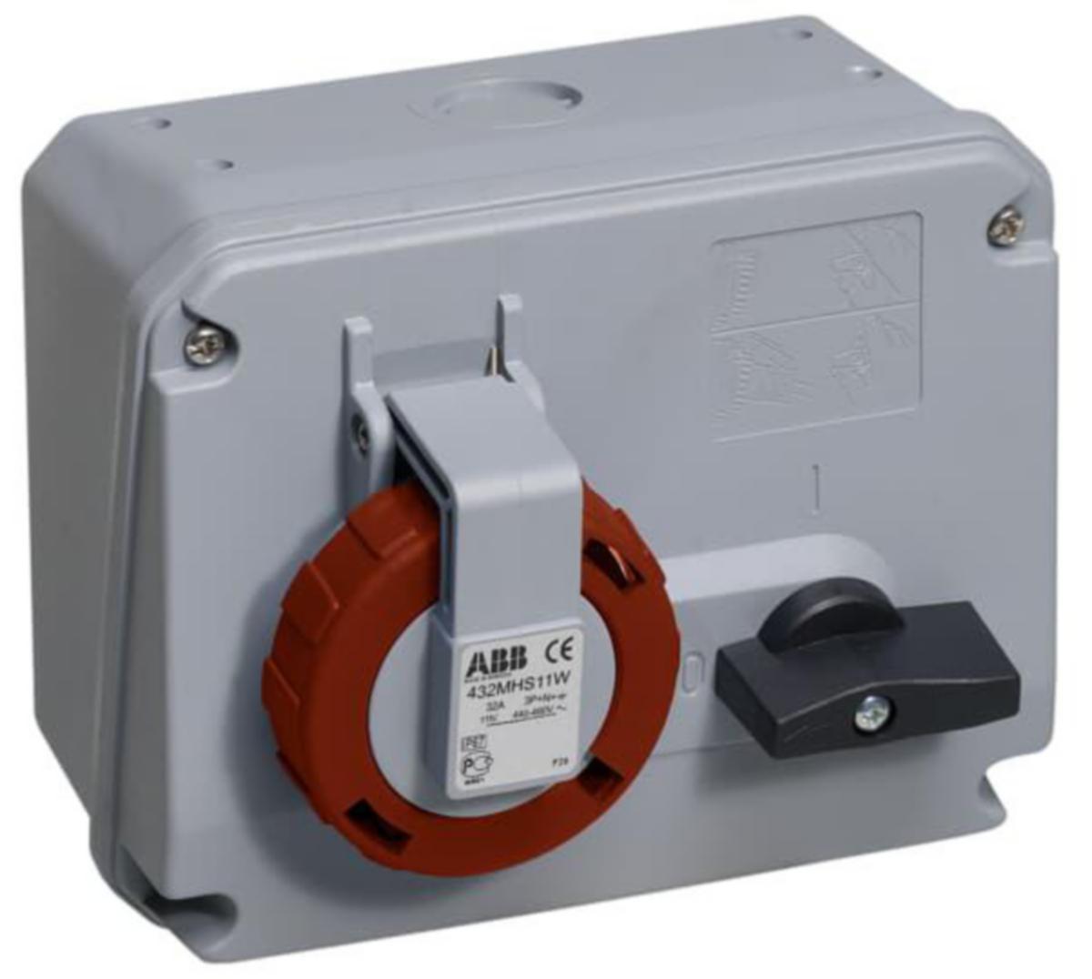 Stikkontakt IPS CUBV 463MHS6W Amphenol