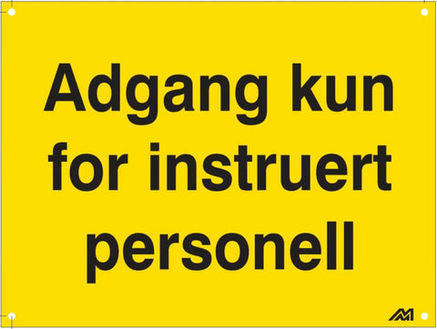 Al-Skilt adgang instruert pers Melbye