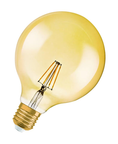 LED Osram CL Vintage Globe FIL Gold dimbar - 220-240