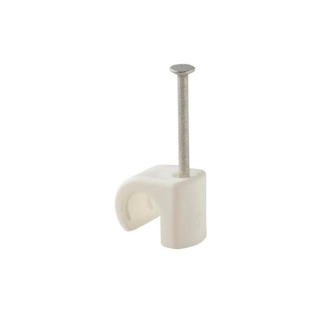 Plastklips Spiker Castor Hvit