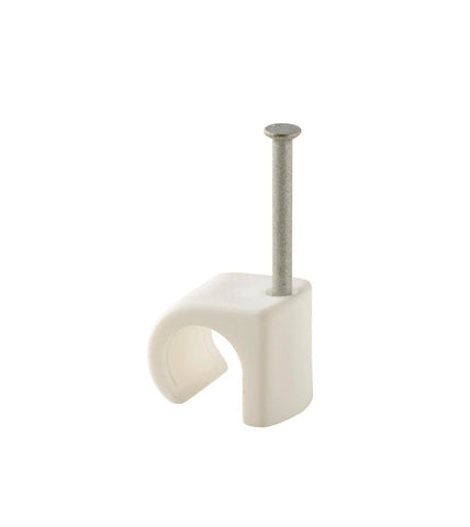 Plastklips Spiker Castor Hvit