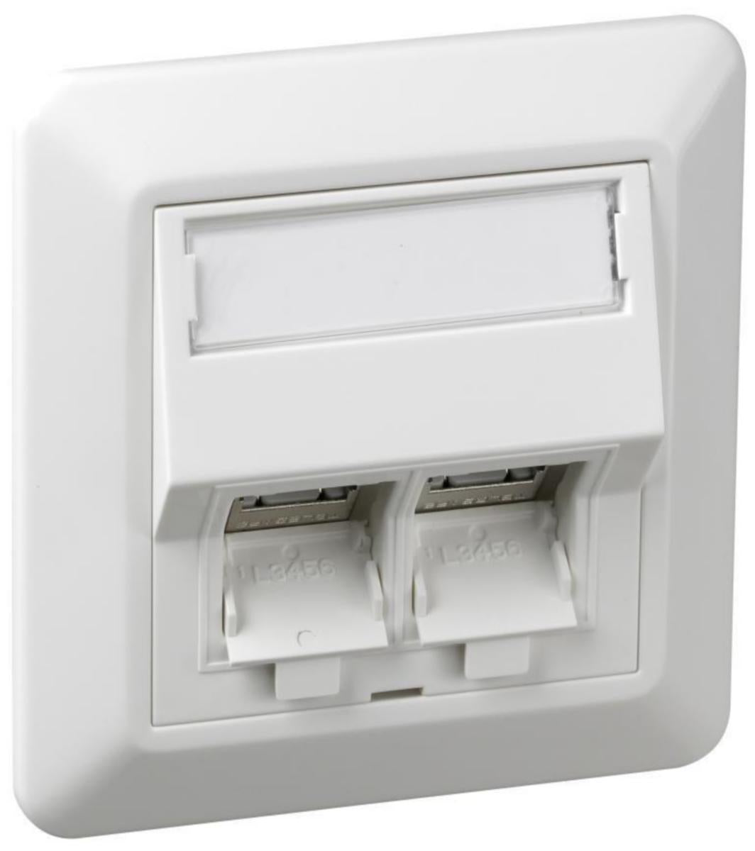 Uttak RJ45 Cat 6A RS vinklet Sohome