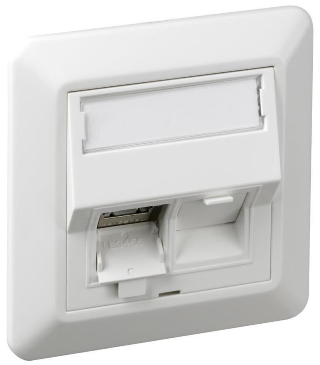 Uttak RJ45 Cat 6A RS vinklet Sohome