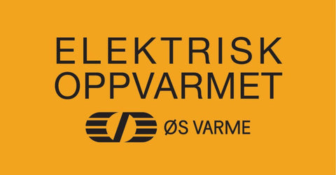 Merkeskilt Elektriske oppvarmet ØS varme