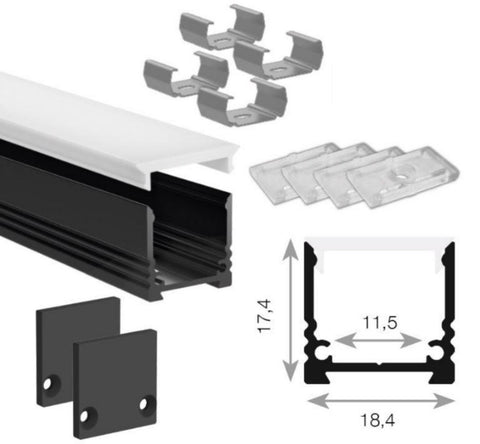 Profilskinne Nortronic ALU Edge ELC
