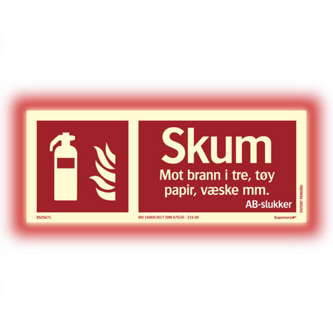 Skilt Systemtext Supernova+® Brannslukker