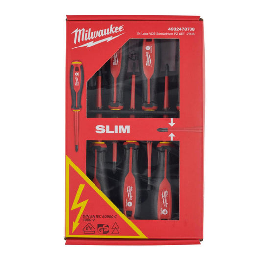 Skrutrekkersett Milwaukee TRI-LOBE 1000V PZ 7 Del