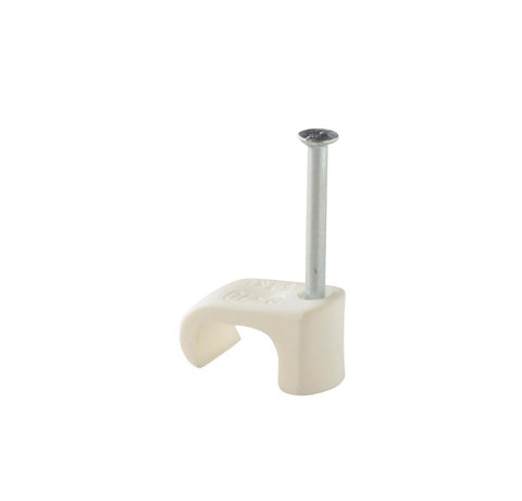 Plastklips Spiker Castor Hvit