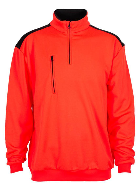 Genser BS Lysaker Rød fluoriscerende - Bekken & Strøm