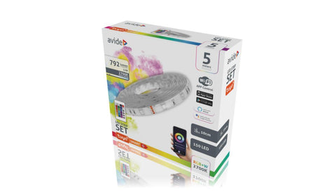 LED stripe KIT Nortronic RGB og varmhvit 2700K 5m