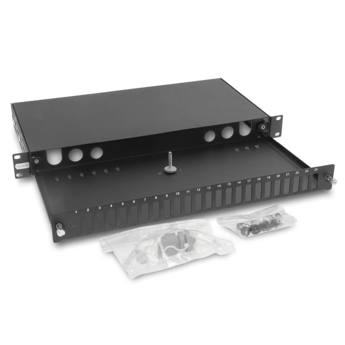 Fiberpanel ODF 19" 1HE 24XSC Simplex Eurolan