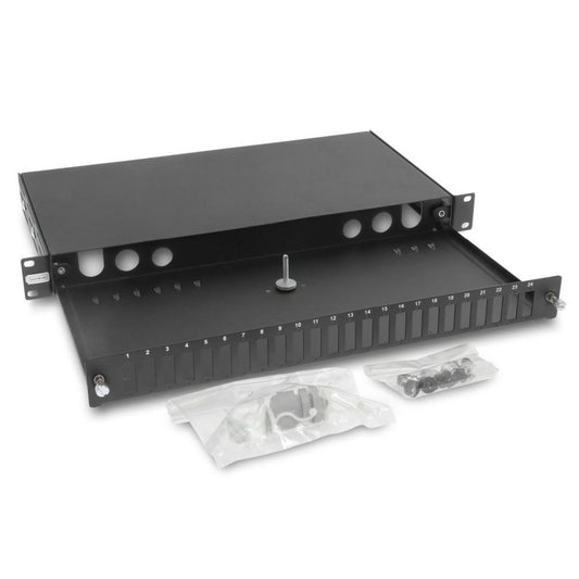 Fiberpanel ODF 19" 1HE 24XSC Simplex Eurolan