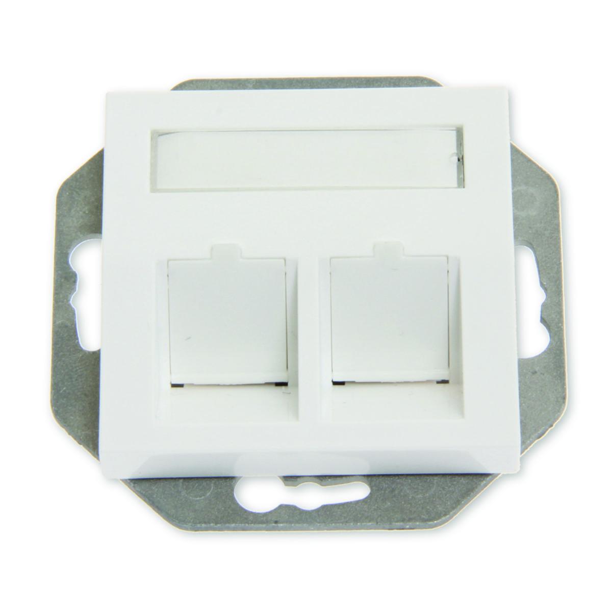 Senterplate 2XRJ45 Elko Eurolan Keystone