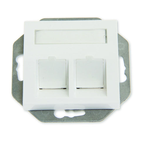 Senterplate 2XRJ45 Elko Eurolan Keystone