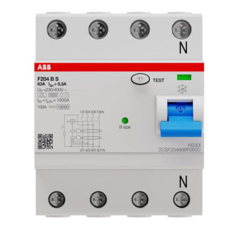Jordfeilbryter ABB F204 B-kar - 25