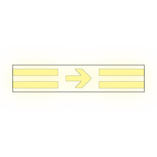 Vegg- og sokkelmerking Systemtext GlowLite™
