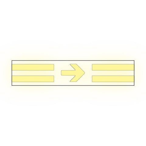 Vegg- og sokkelmerking Systemtext GlowLite™