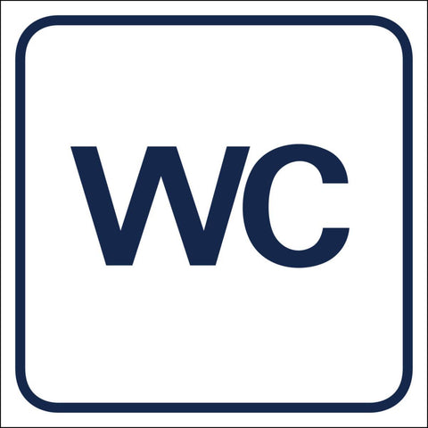 Dekal Systemtext Piktogram "WC"